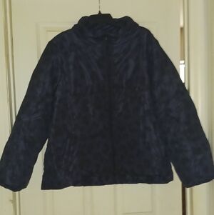 Mud Pie Women's Navy Puffer Jacket